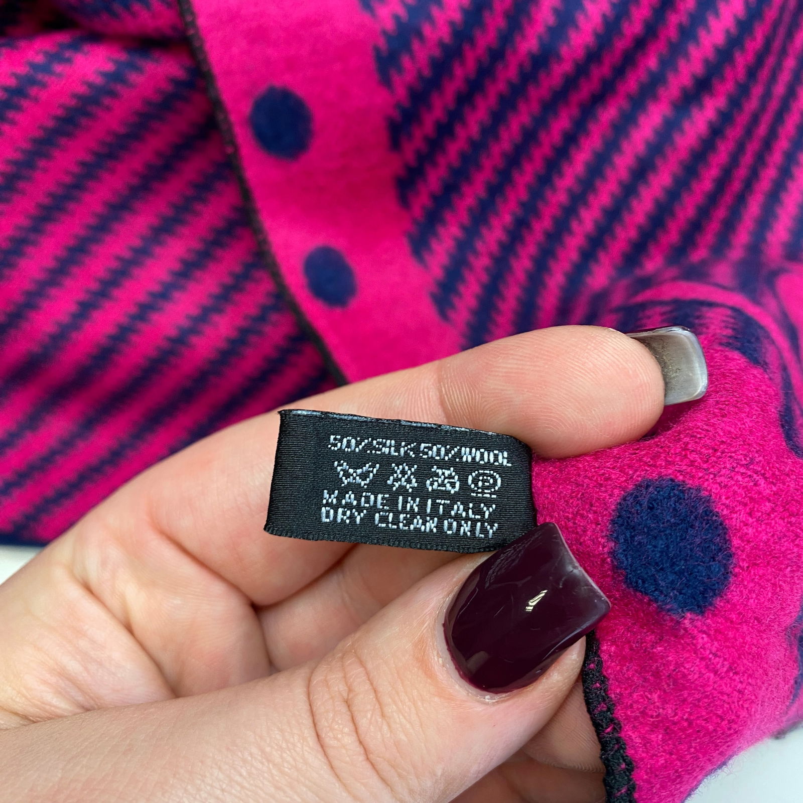 Chanel Large Silk & Wool Shawl Scarf - 7