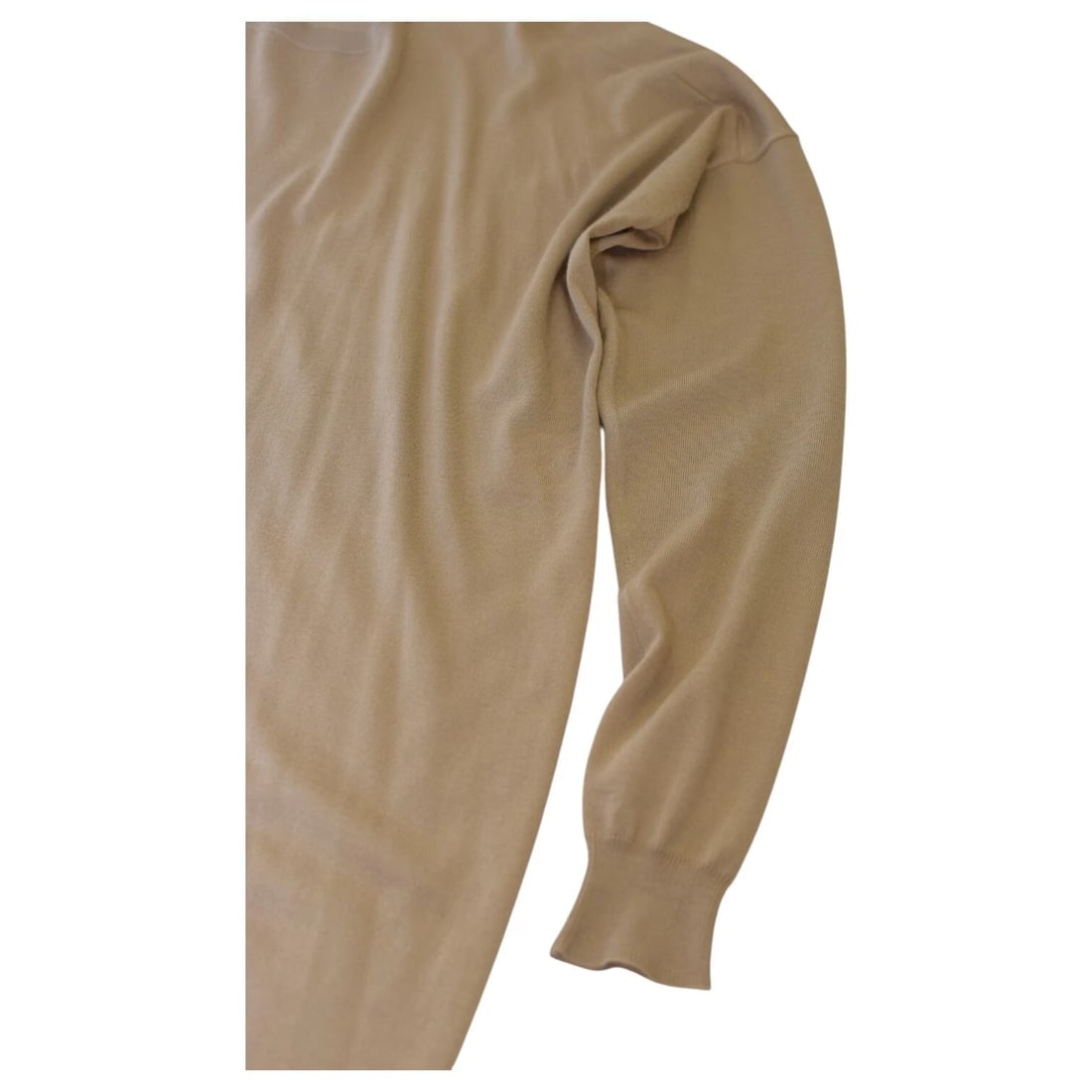 Stella McCartney Brown Cashmere Silk Blend Knit Sweater Long Sleeve Dress sz 40 - 6