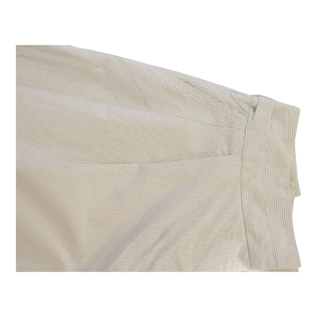 Paul Smith White w. Gray Stripes Cotton Straight Leg trousers pants size 42 - 7