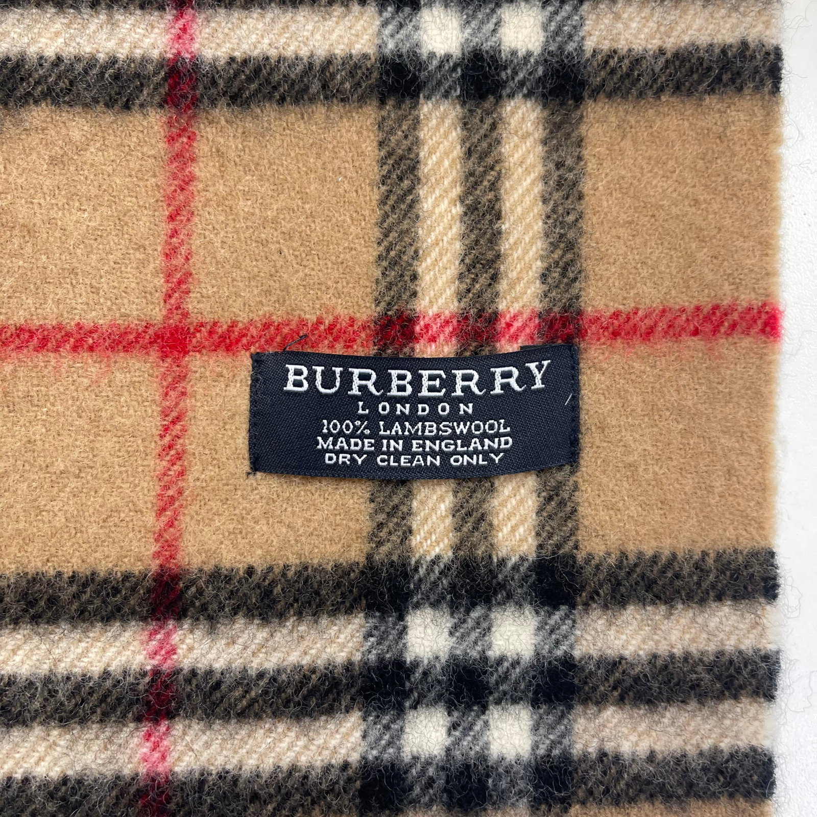 Burberry Brown Plaid 100% Wool Scarf - 6