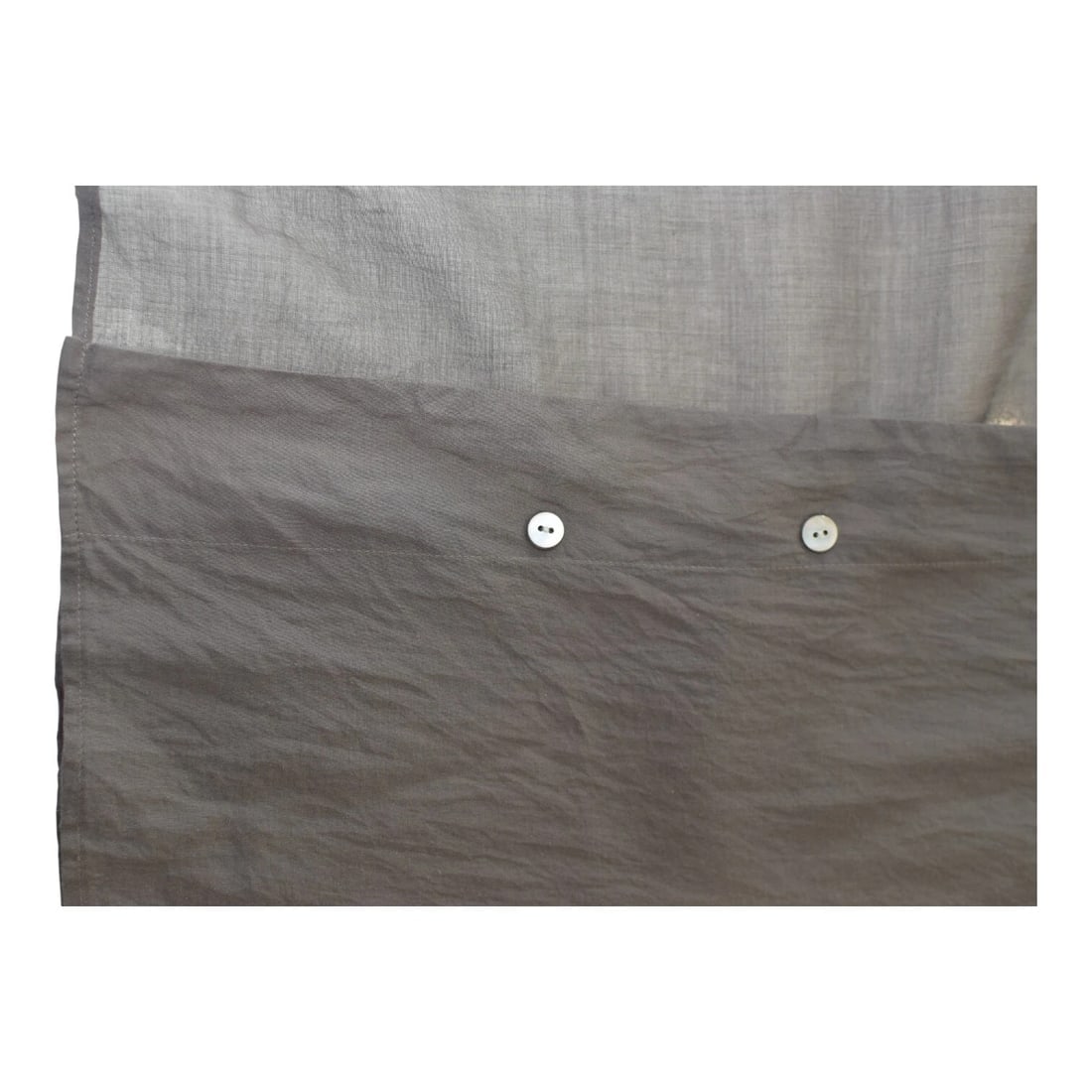 Dries Van Noten Gray Sheer Button Closure Collared Shirt Top size 38 - 5