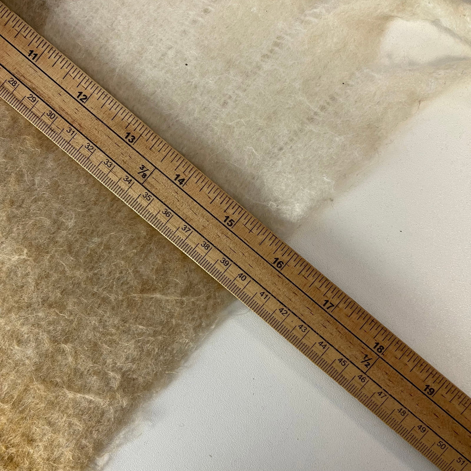 Acne Studios Beige Colored Block 80% Wool Scarf - 9