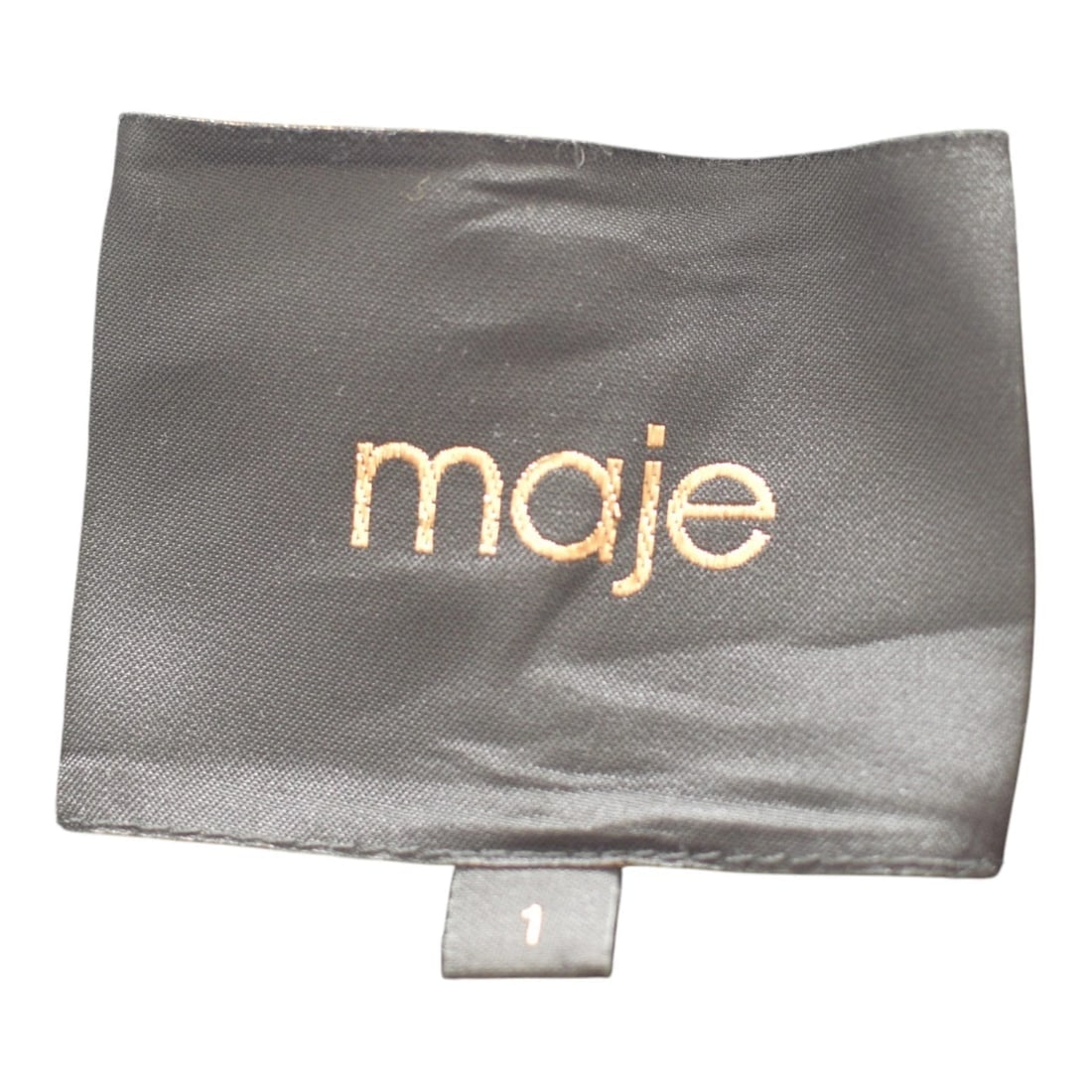 Maje Black Woolen Open Sides w. Snap Buttons Hooded Cape Coat size 1 - 3