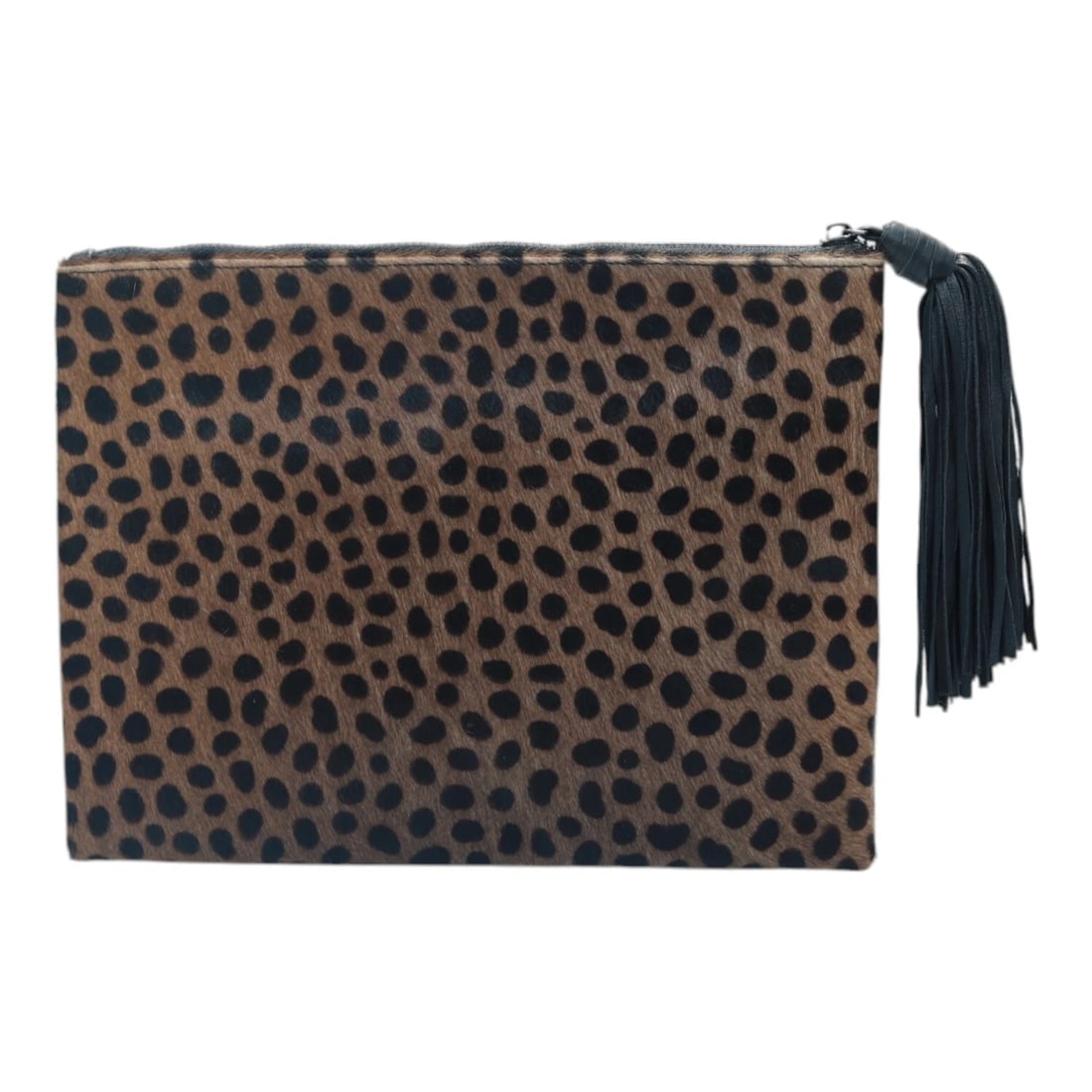 Wings Nora Calf Hair Leopard Print Leather Tassel Zipper Clutch Bag Handbag: Title:Wings Nora Calf Hair Leopard Print Leather Tassel Zipper Clutch Bag Handbag Description:Wings Nora Calf Hair Leopard Print Leather Tassel Zipper Clutch Bag Handbag An elegant accessory, the clut