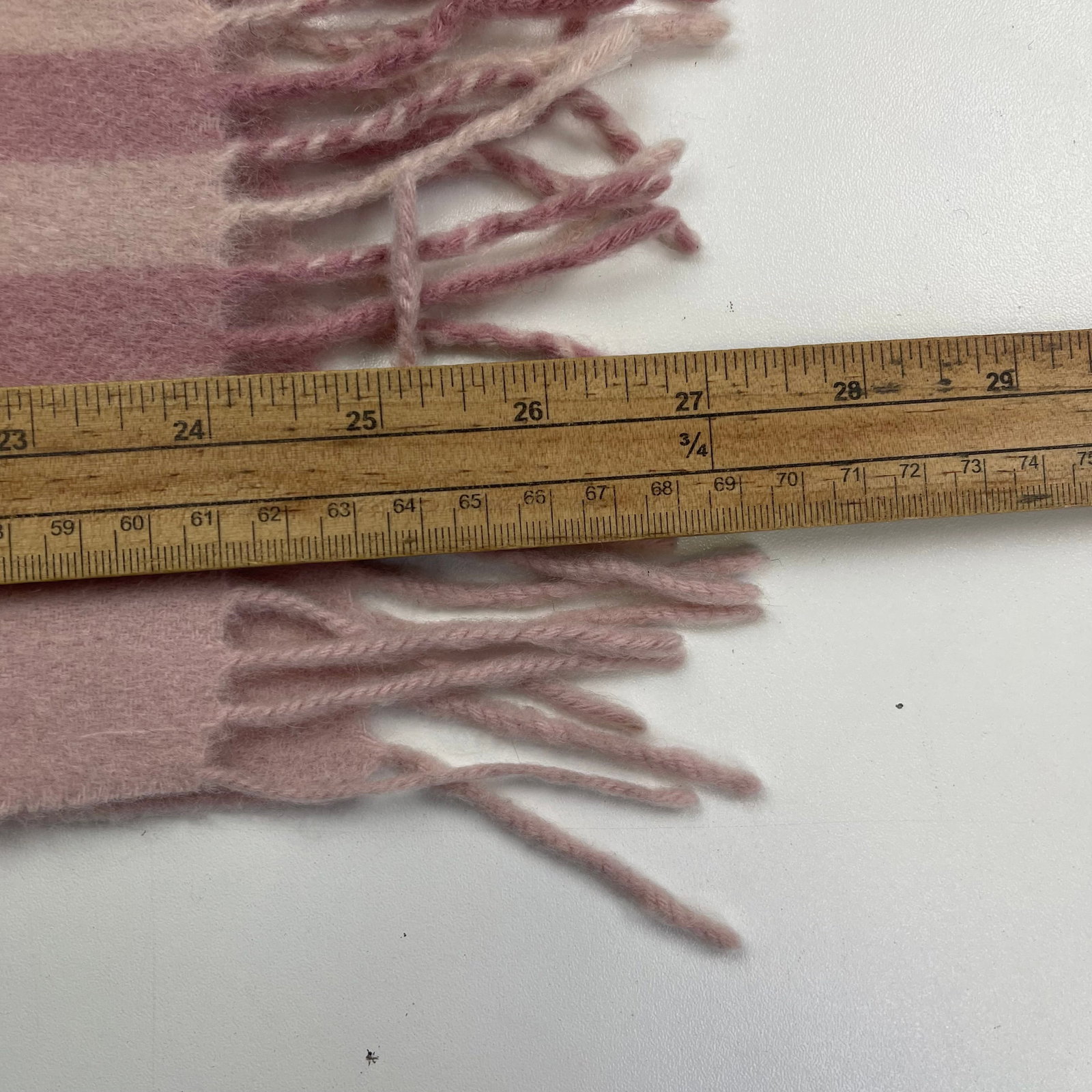 Burberry Children Pink Plaid 100% Cashmere Small Scarf - 7