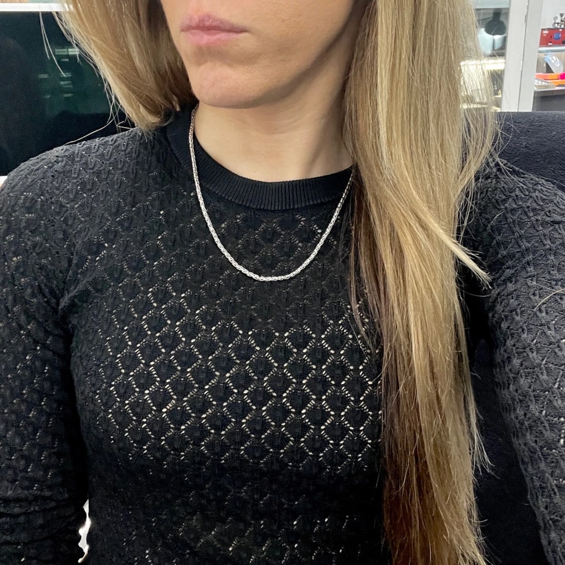 Effy Braided Spiga Wheat Chain Necklace Sterling Silver, 18 Inches, 15.15 Grams - 4