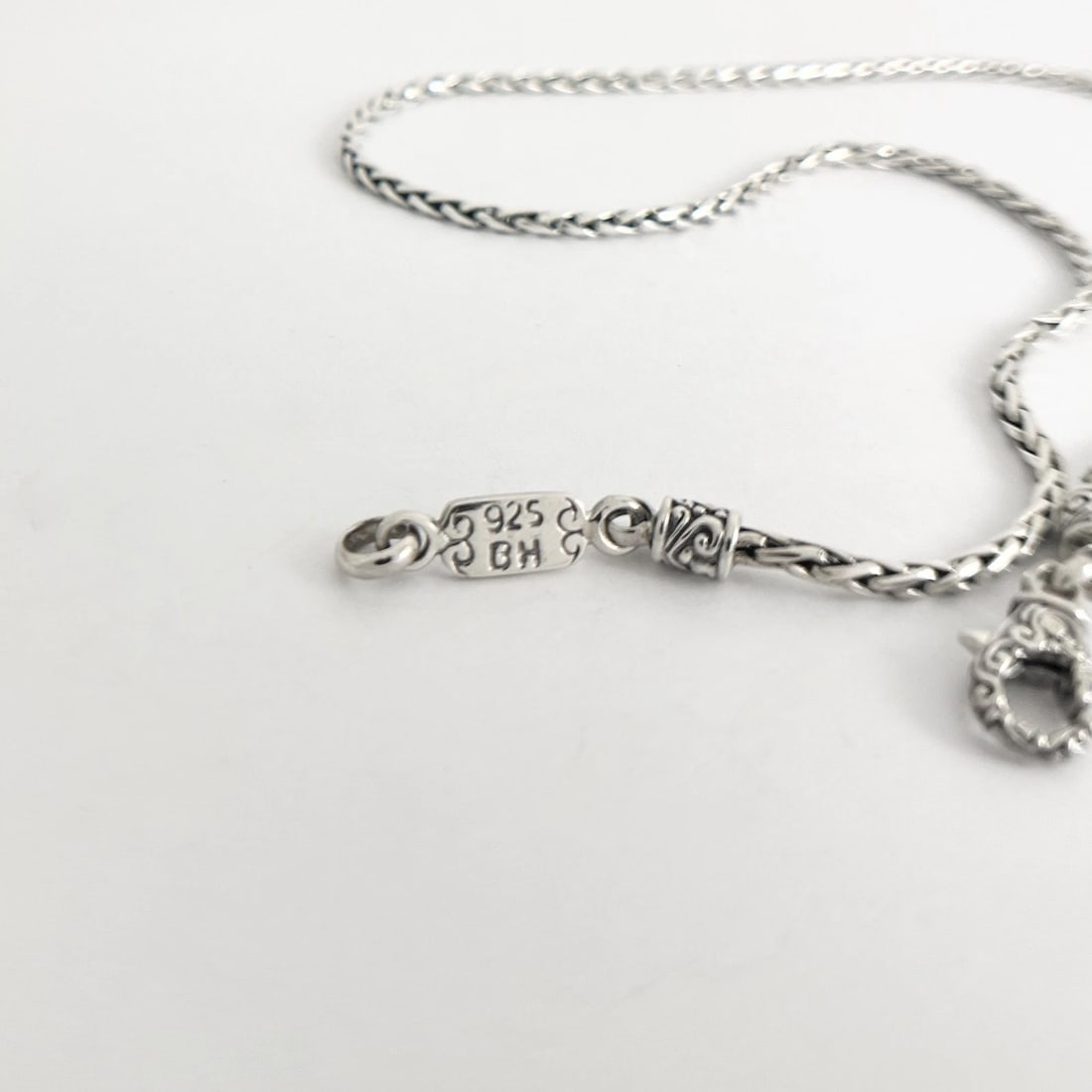 Effy Braided Spiga Wheat Chain Necklace Sterling Silver, 18 Inches, 15.15 Grams - 6