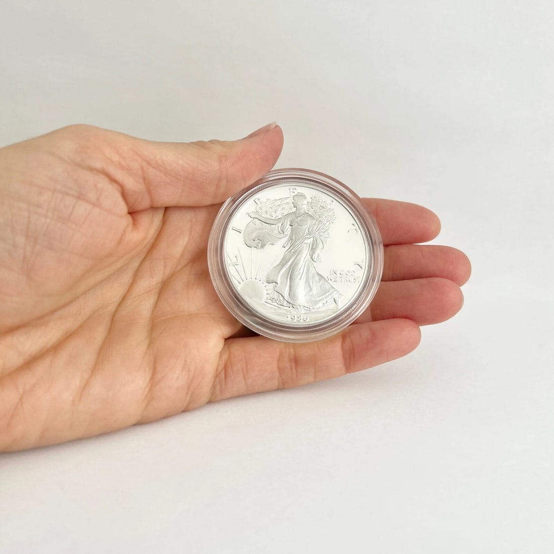 1986 Liberty One Dollar American Eagle Silver Bullion Coin, 1 Ounce Silver - 3