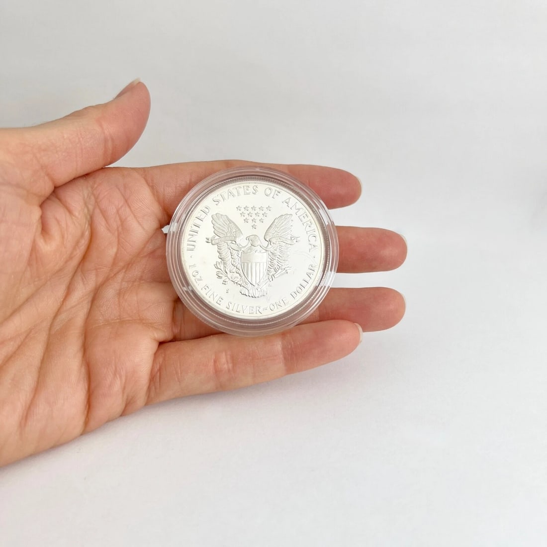 1986 Liberty One Dollar American Eagle Silver Bullion Coin, 1 Ounce Silver - 4