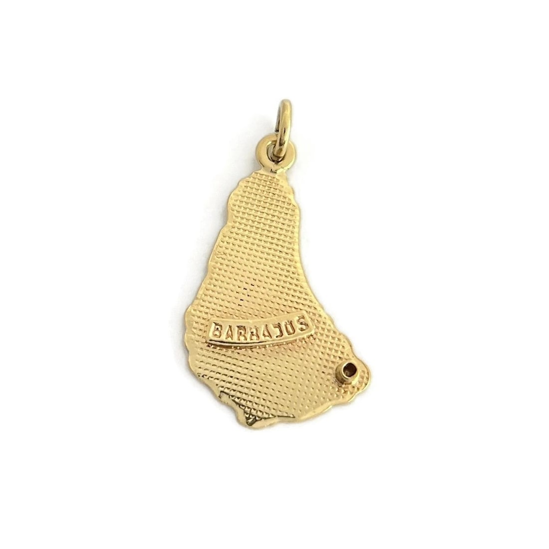 Barbados Necklace Pendant Charm in Italian 14K Yellow Gold, 2.12 Grams: Title: Barbados Necklace Pendant Charm in Italian 14K Yellow Gold, 2.12 Grams Description: Barbados Necklace Pendant Charm in Italian 14K Yellow Gold, 2.12 Grams This is such a lovely pendant that can