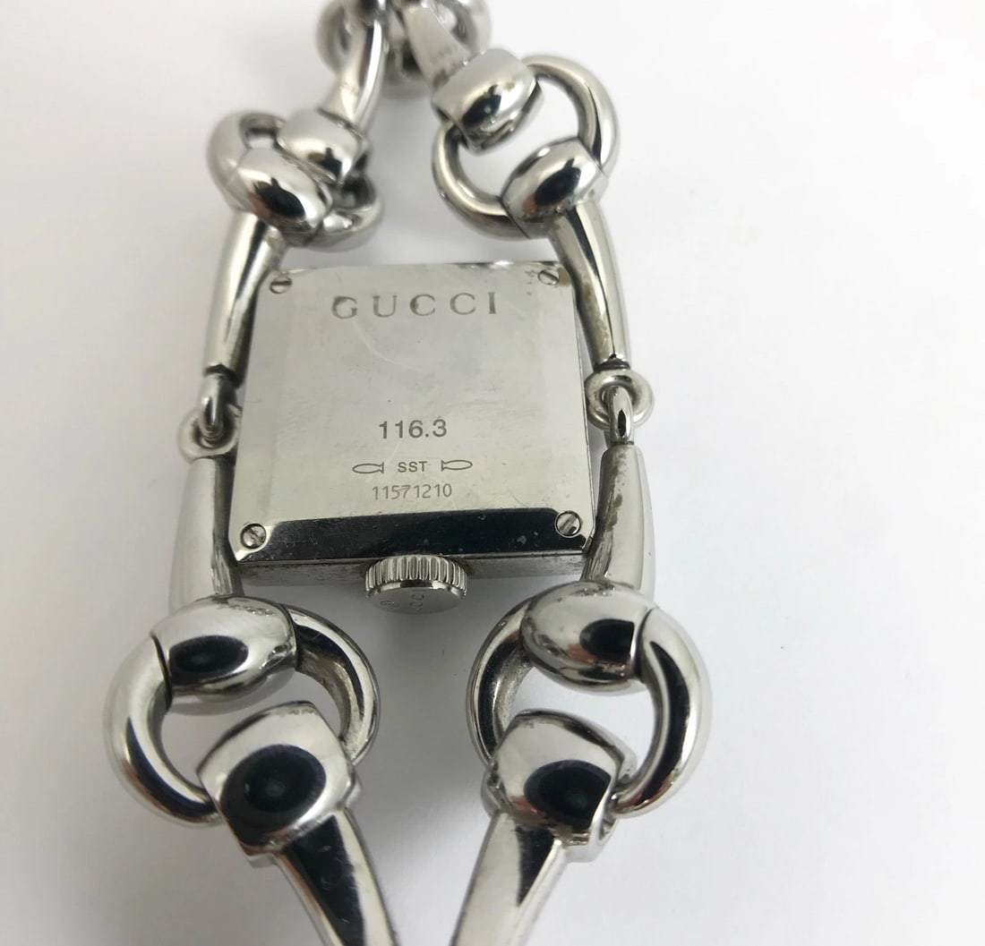 Gucci Signoria Diamond Stainless Steel Watch, Mother of Pearl Face, YA116307 - 7