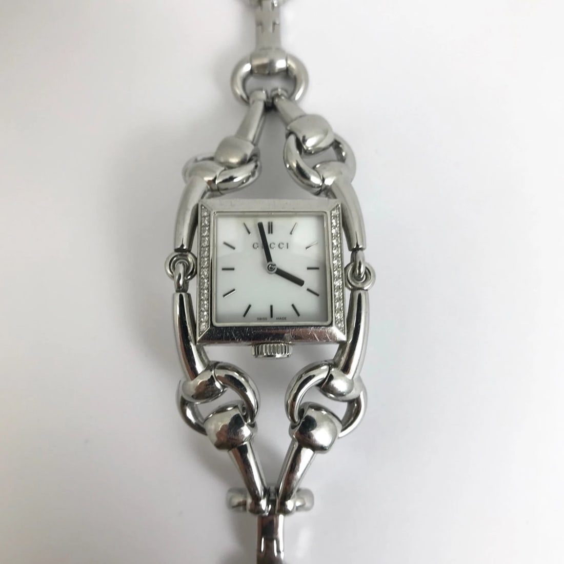 Gucci Signoria Diamond Stainless Steel Watch, Mother of Pearl Face, YA116307 - 9