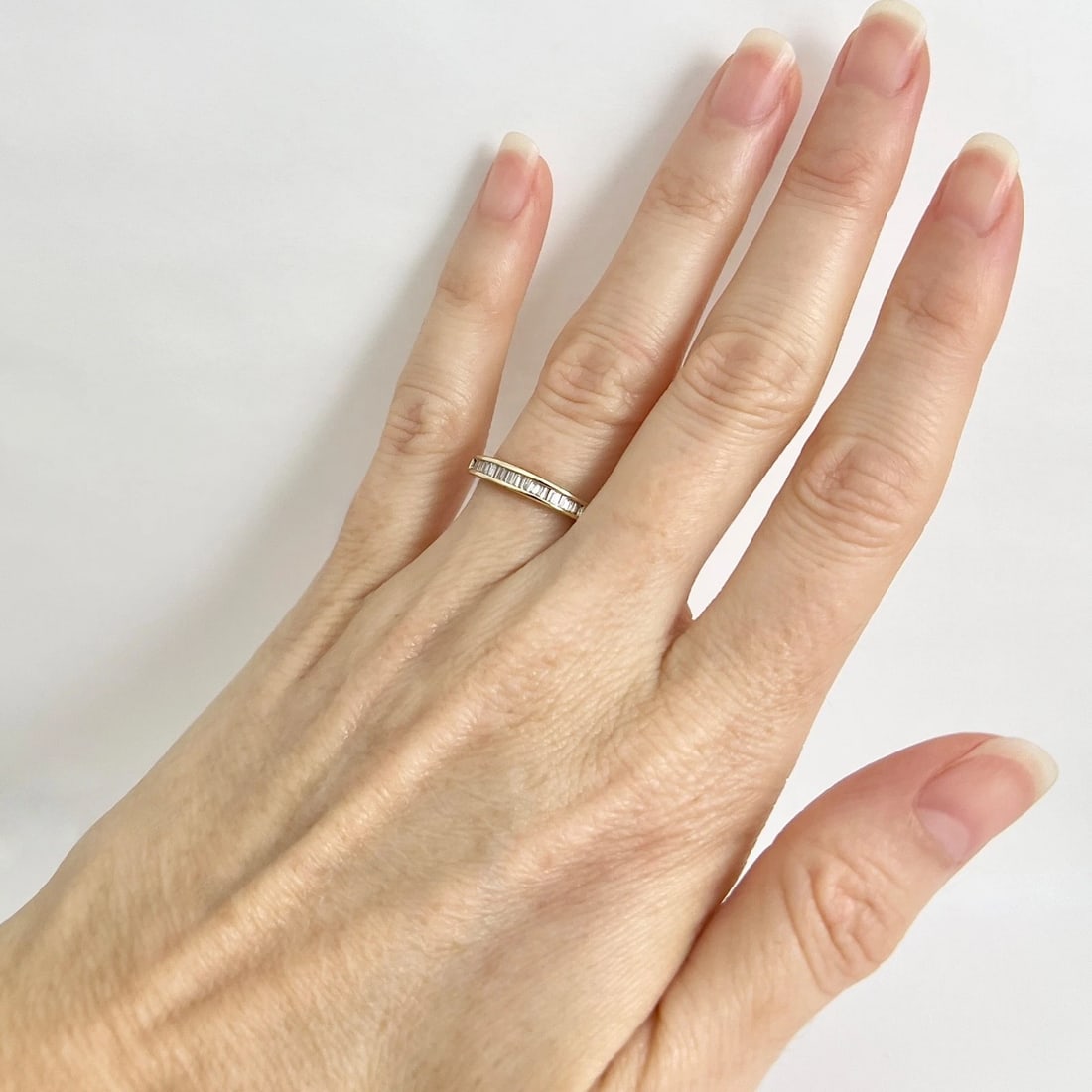 Estate Channel-Set Baguette Diamond Band Ring 14K Yellow Gold .41 CTW, 1.65 Gram - 3