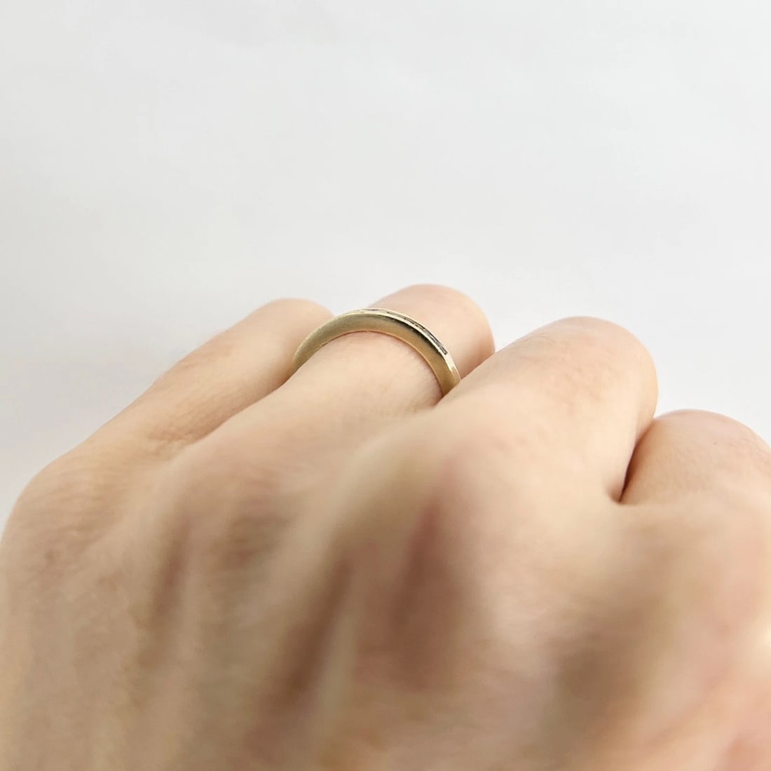 Estate Channel-Set Baguette Diamond Band Ring 14K Yellow Gold .41 CTW, 1.65 Gram - 4