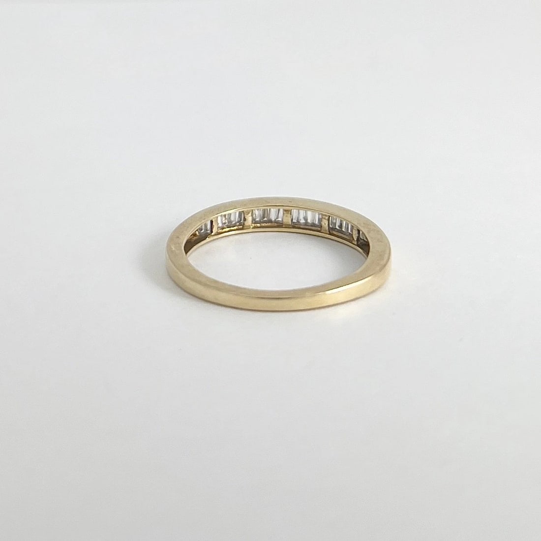 Estate Channel-Set Baguette Diamond Band Ring 14K Yellow Gold .41 CTW, 1.65 Gram - 6