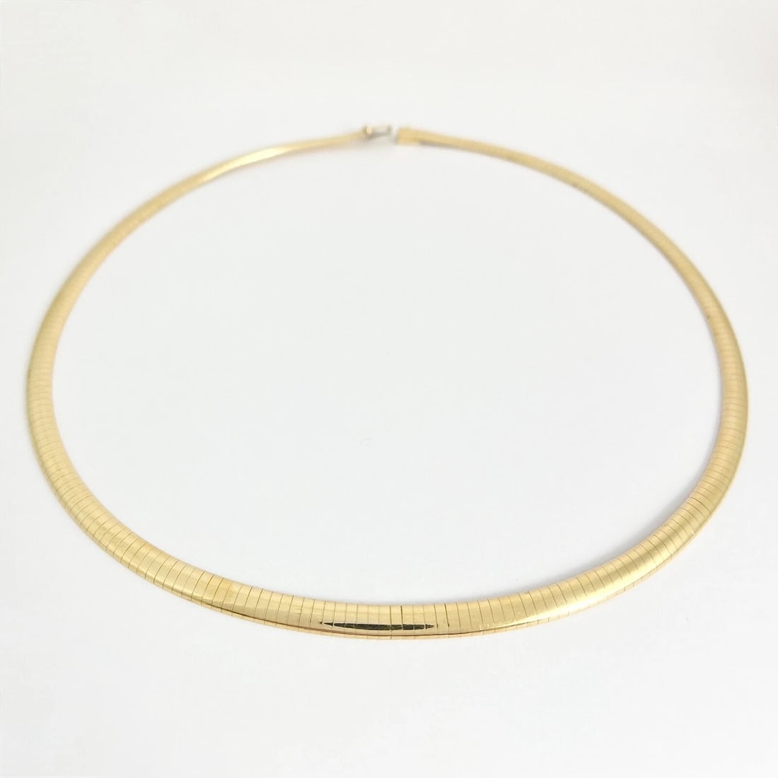 Omega Chain Necklace 14K Yellow Gold, 18 Inches, 6 mm, 35.73 Grams - 5