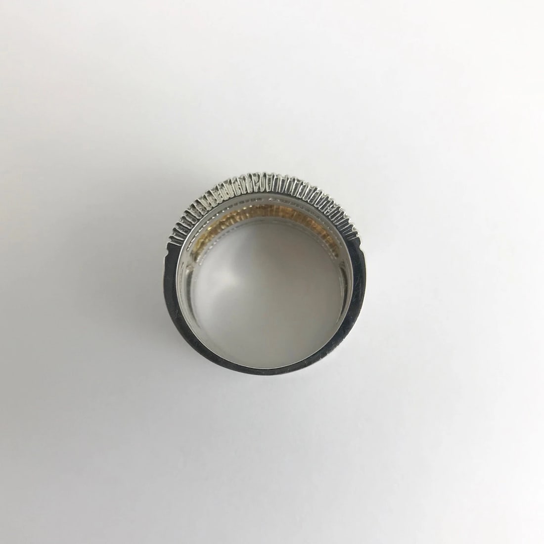 Wide Yellow Sapphire Diamond Flower Ring 14K White Gold, 2.06 CTW, 16.03 Grams - 11