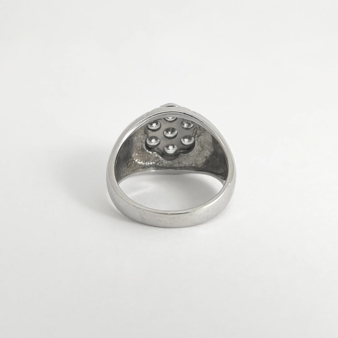 Estate Diamond Cluster Cocktail Statement Ring 14K White Gold .90 CTW, 10.01 Gr - 7