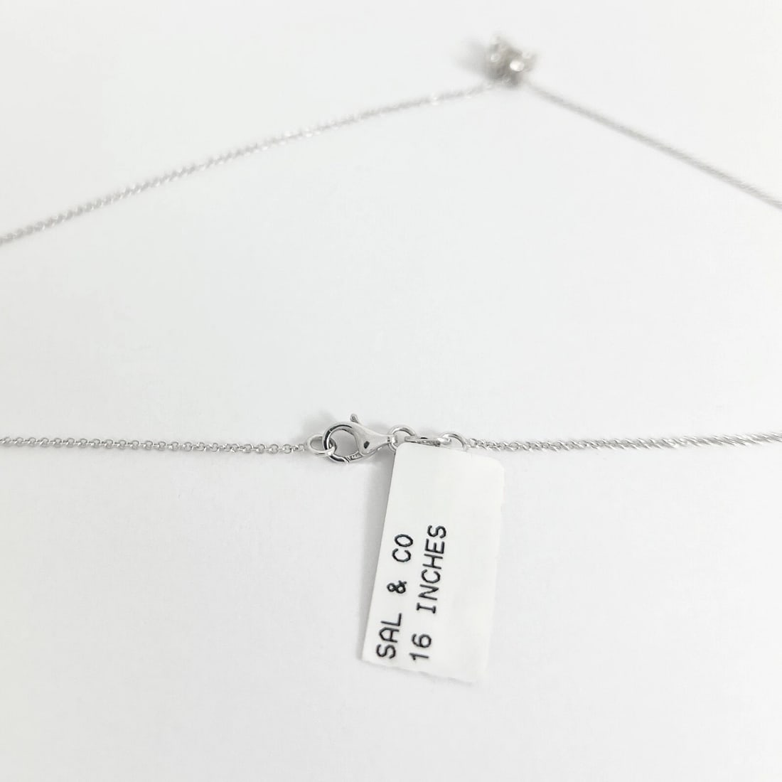 Small Diamond Cross Religious Pendant Necklace 14K White Gold .35 CTW - 6