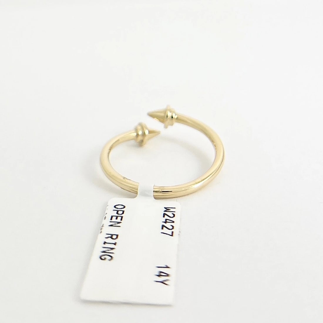 Open Spike Statement Wrap Ring 14K Yellow Gold, Size 6.5 - 7