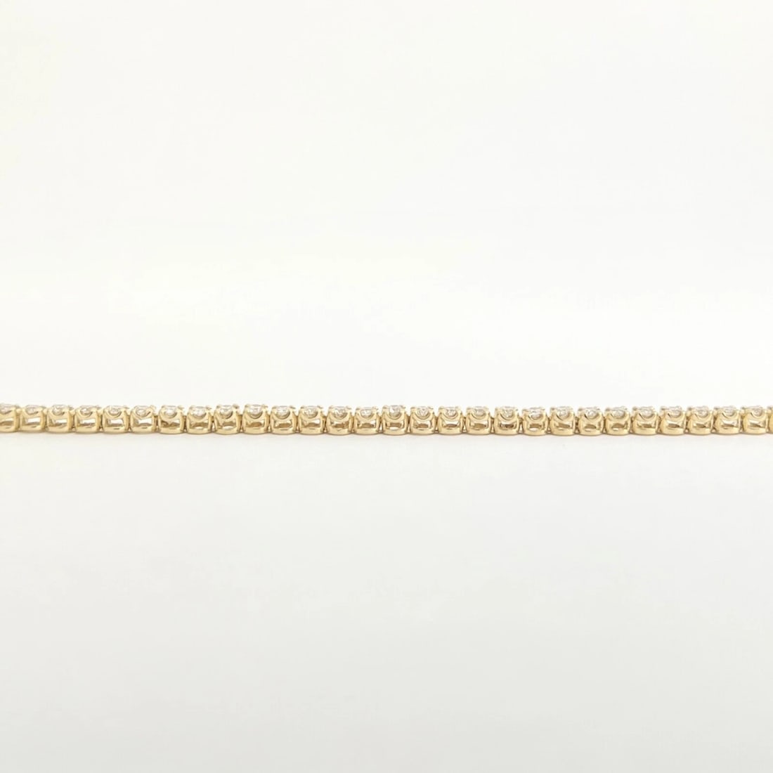 Round Diamond Buttercup-Set Tennis Bracelet 14K Yellow Gold 6.75 Inches 1.05 CTW - 6