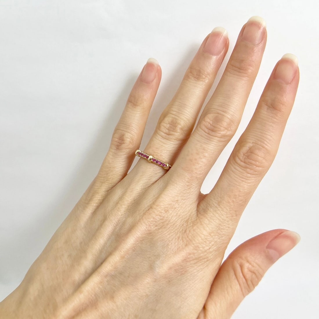 Ruby Gemstone Band Ring 14K Yellow Gold, .35 CTW - 4