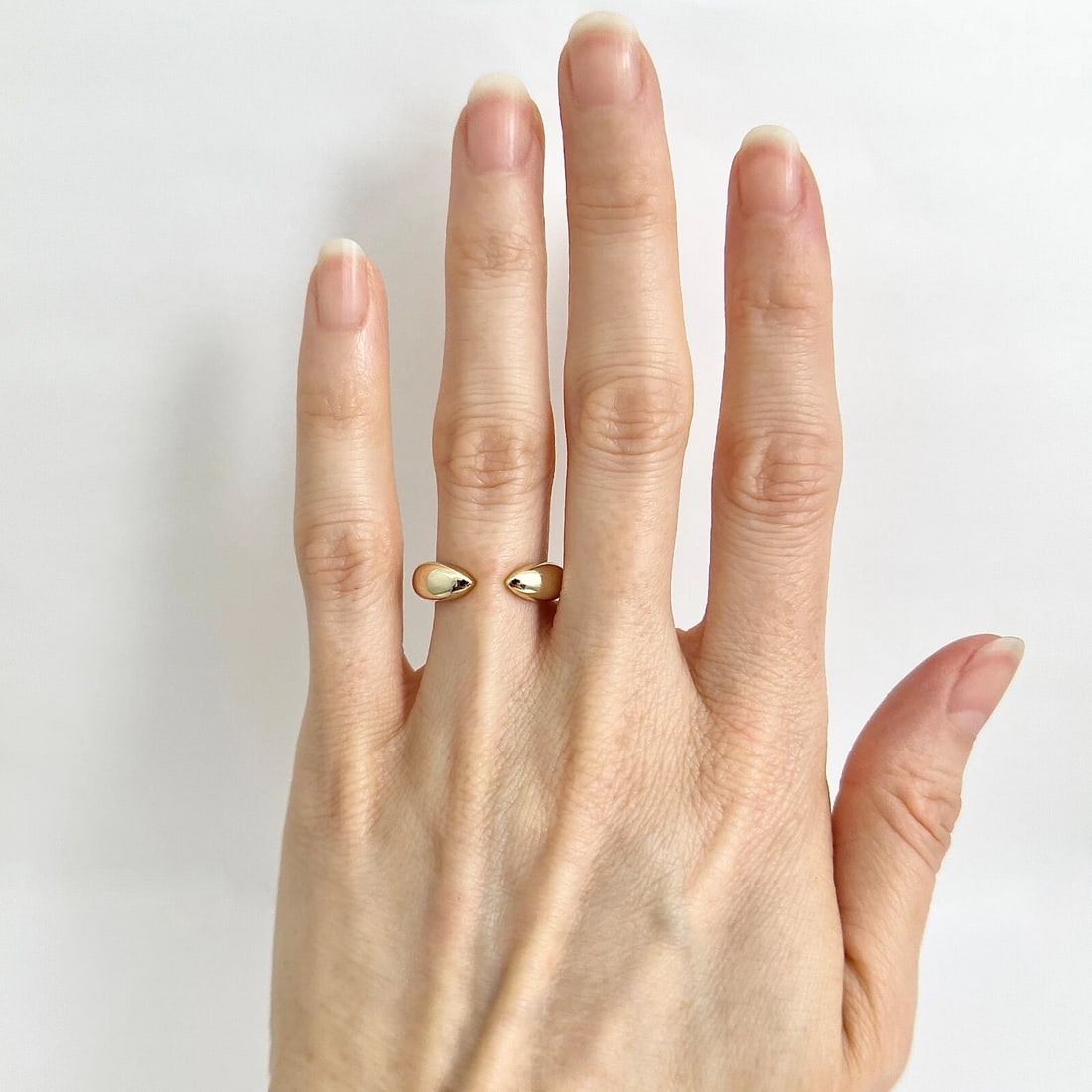 Open Claw Statement Ring 14K Yellow Gold, Size 6.75 - 2