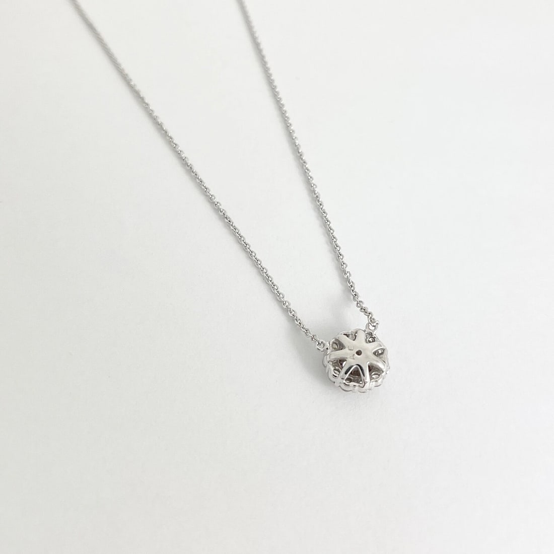 Fancy Brown Diamond Round Halo Pendant Necklace 14K White Gold, 1.03 CTW - 6