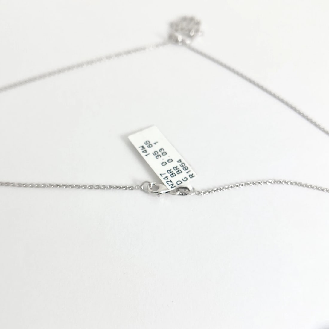 Blue Sapphire Diamond Hamsa Hand Evil Eye Pendant Necklace 14K White Gold - 7