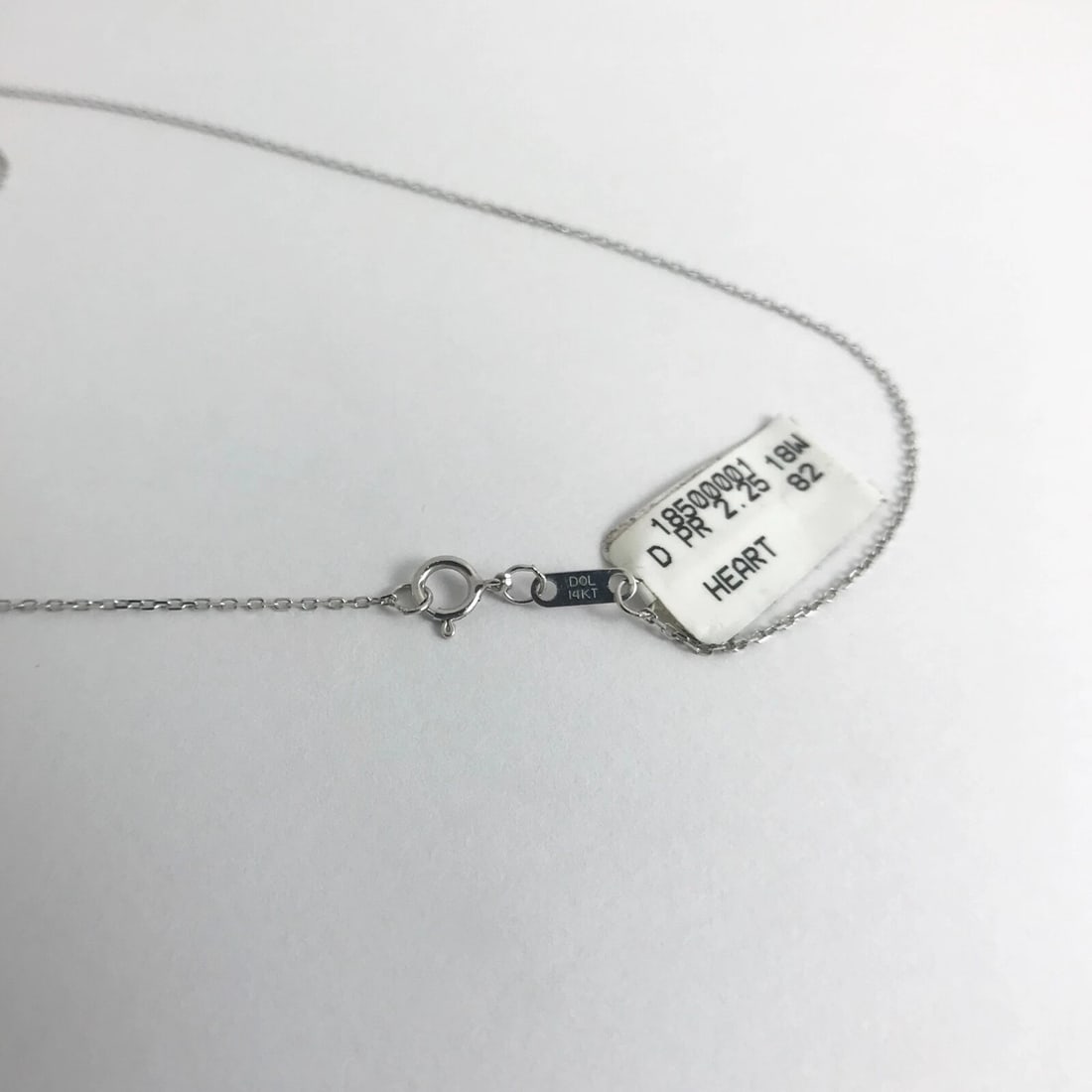 Invisible Set Princess Diamond Heart Pendant Necklace 18K White Gold, 2.25 CTW - 10