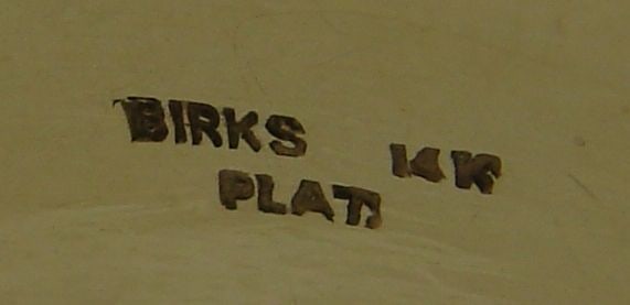 Vintage Birks 14k Yellow Gold Retro Bracelet Citrine Diamond Estate Jewelry - 3