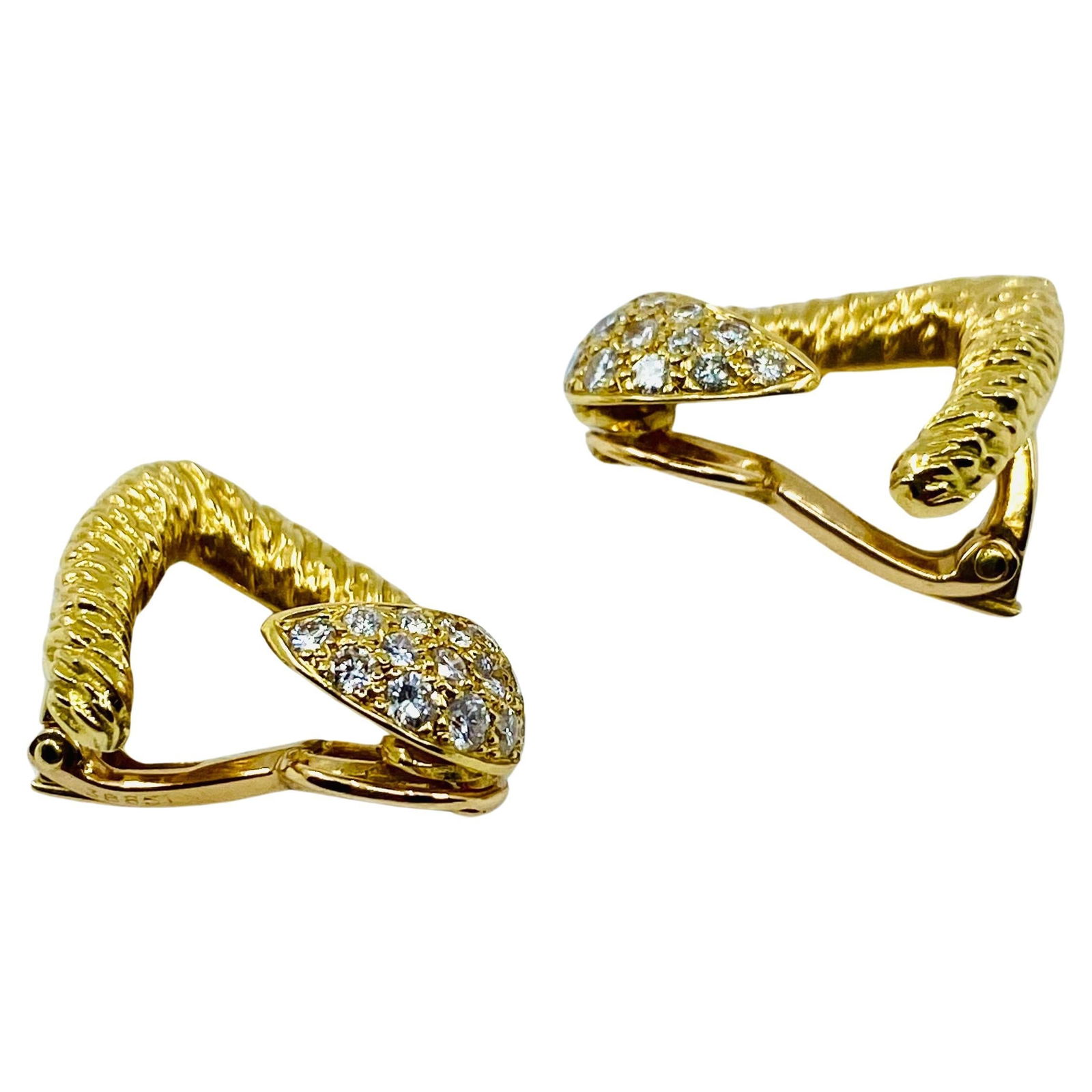 Boucheron Heart Earrings Diamond 18k Gold - 10