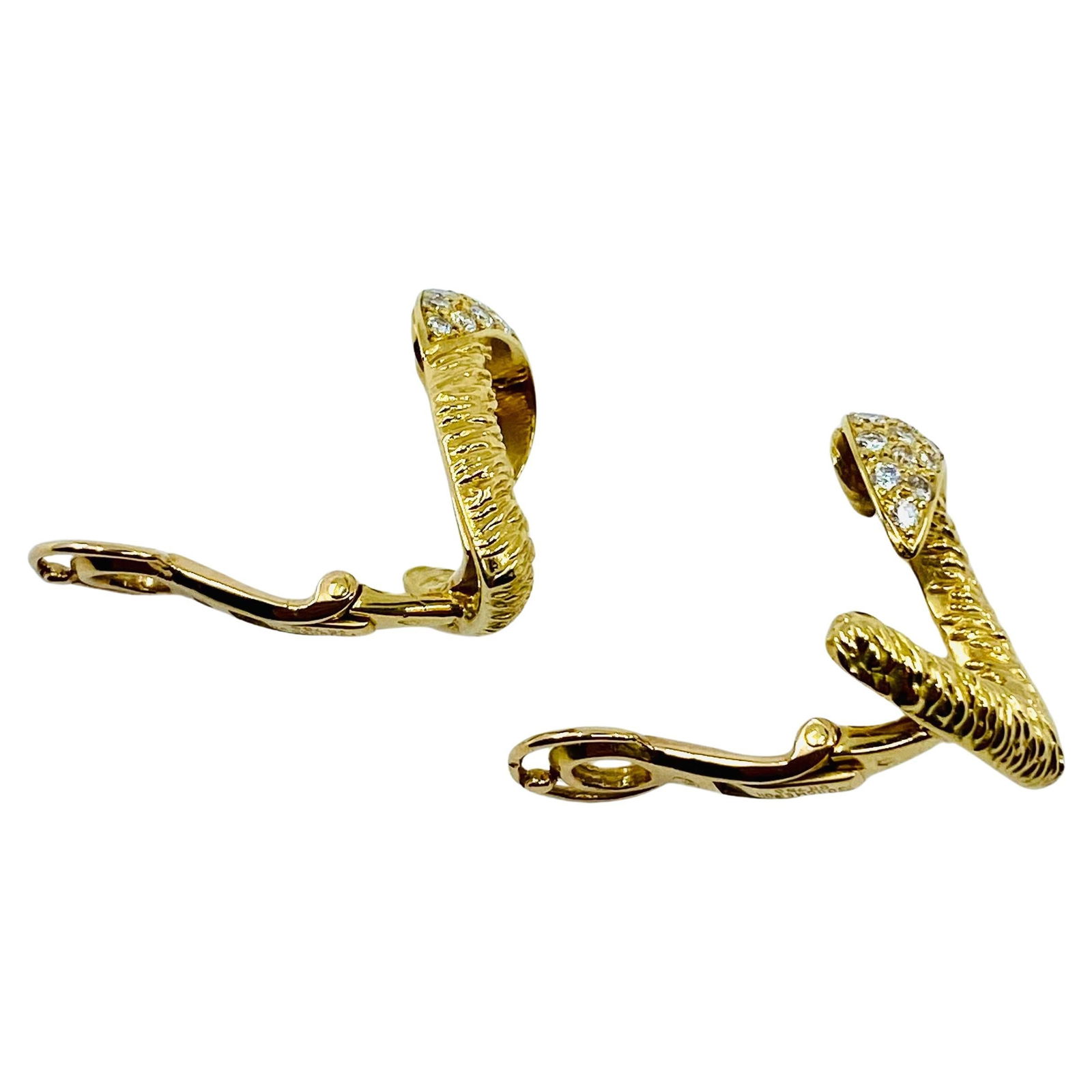 Boucheron Heart Earrings Diamond 18k Gold - 3