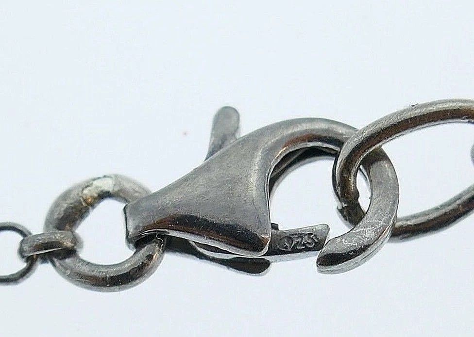 Sterling Silver Diamond Pendant Necklace - 4