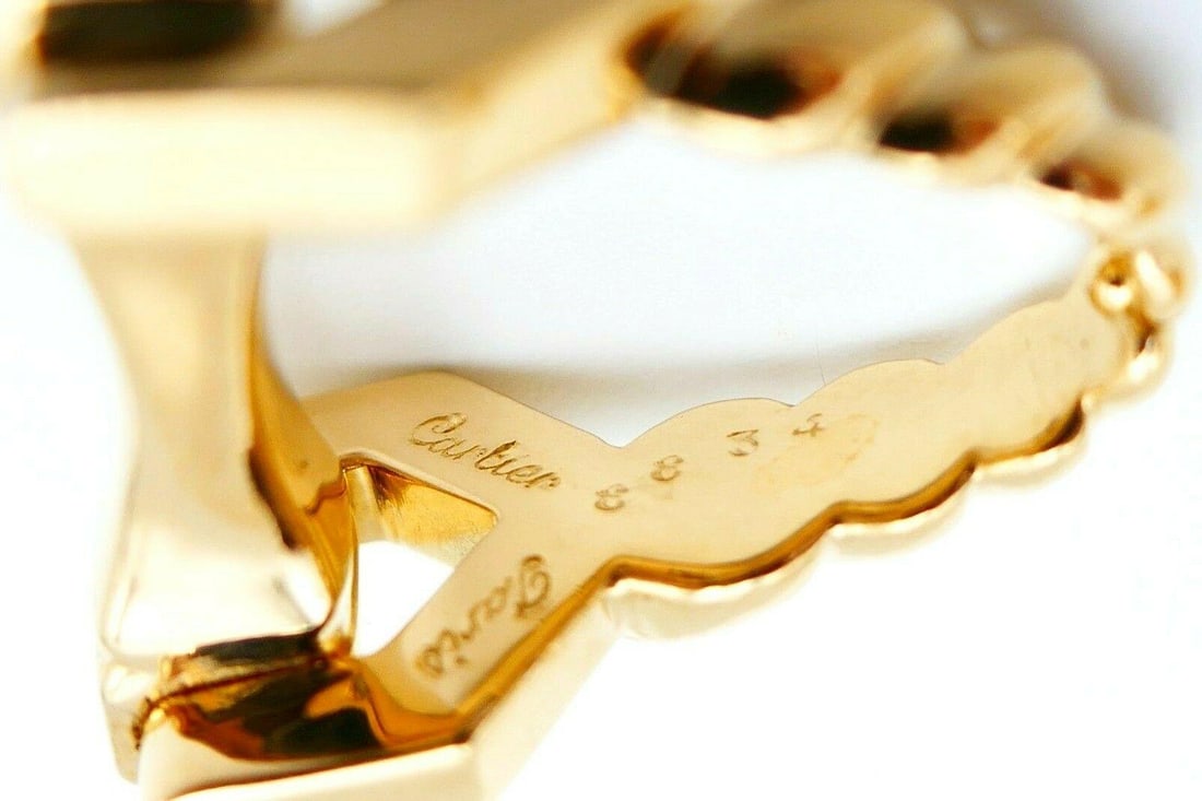 Cartier Vintage Yellow Gold Stirrup Cufflinks - 2
