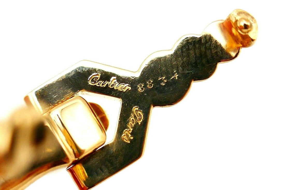 Cartier Vintage Yellow Gold Stirrup Cufflinks - 4