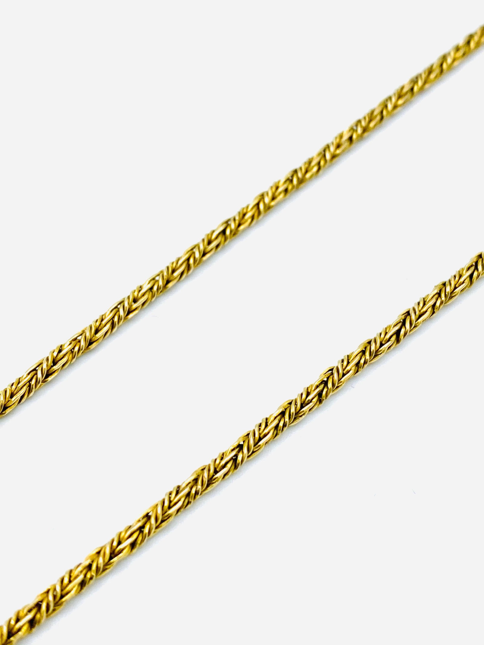 1930’s Yellow Gold, Carved Emerald and Ruby Pendant Chain Necklace - 18