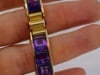 Vintage Bulgari Bracelet 18k Yellow Gold Amethyst Bvlgari Estate Jewelry - 8