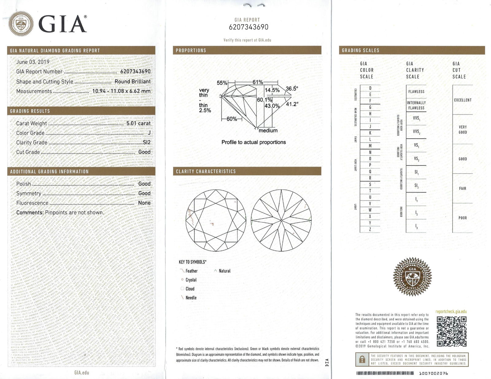 Verdura Vintage Ring 18k Gold Diamond 5.01-Carat J SI2 GIA - 2