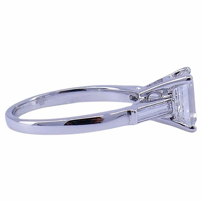 1.27-ct GIA Diamond Platinum Solitaire Ring Estate Jewelry - 4