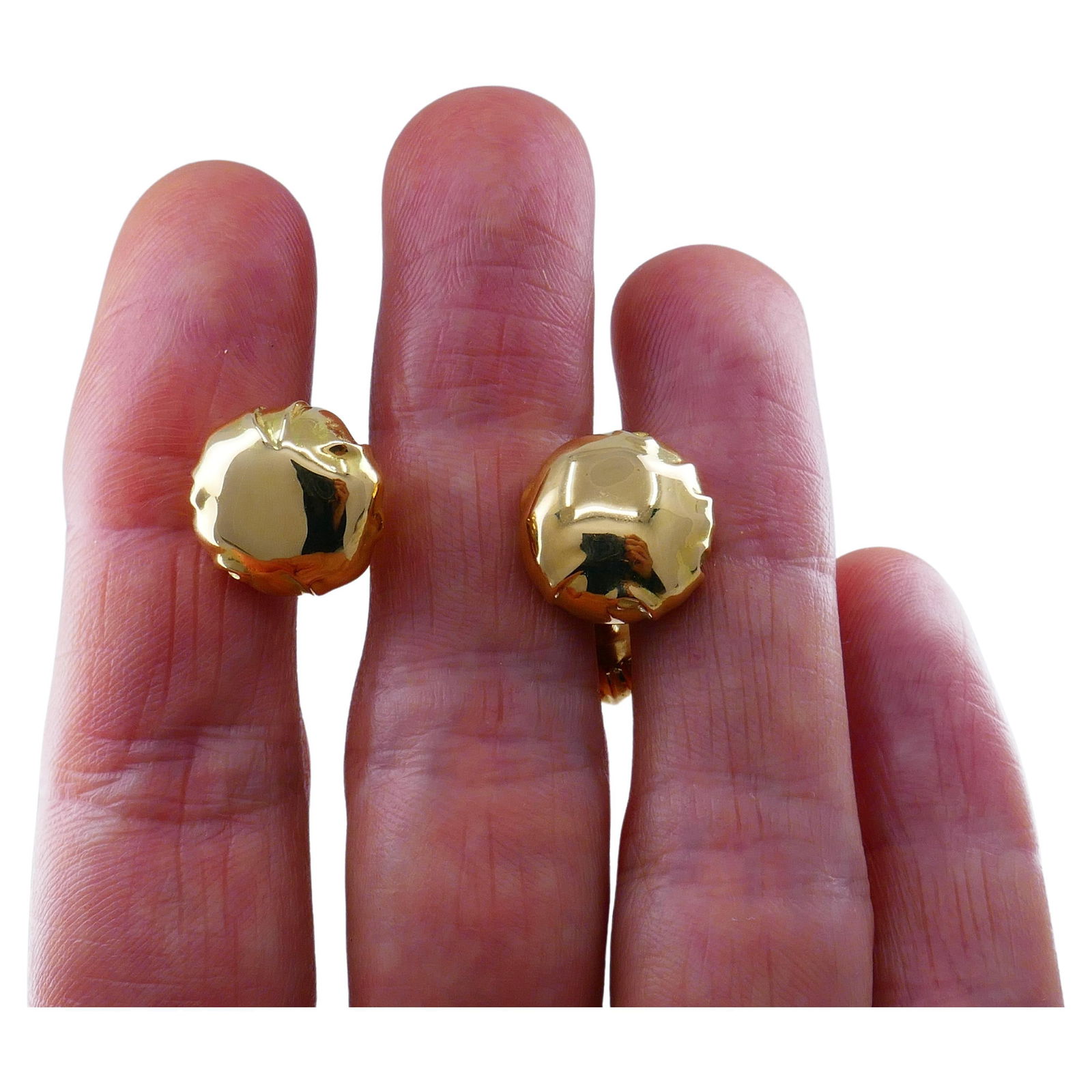 Vintage Angela Cummings Gold Cufflinks - 5