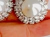 Harry Winston Pearl Diamond & Platinum Earrings - 16