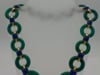 Vintage Aldo Cipullo Necklace 18k Gold Chrysoprase Lapis Lazuli Estate Jewelry - 15