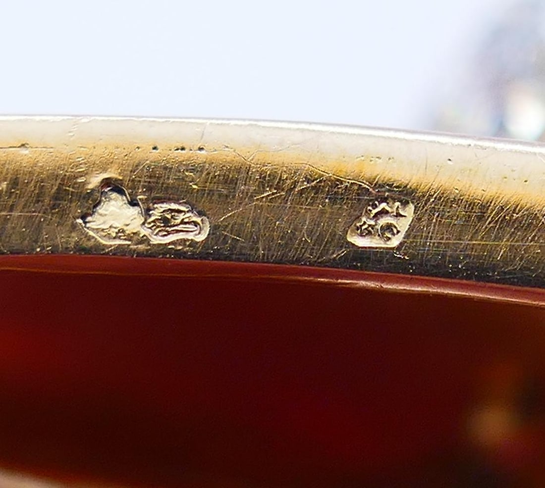 Chaumet Retro Brooch 18k Gold Diamond Pin Estate Jewelry - 5