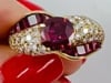 Vintage GRAFF Ruby Diamond 18k Yellow Gold Ring 2.06 cts AGL Report - 16