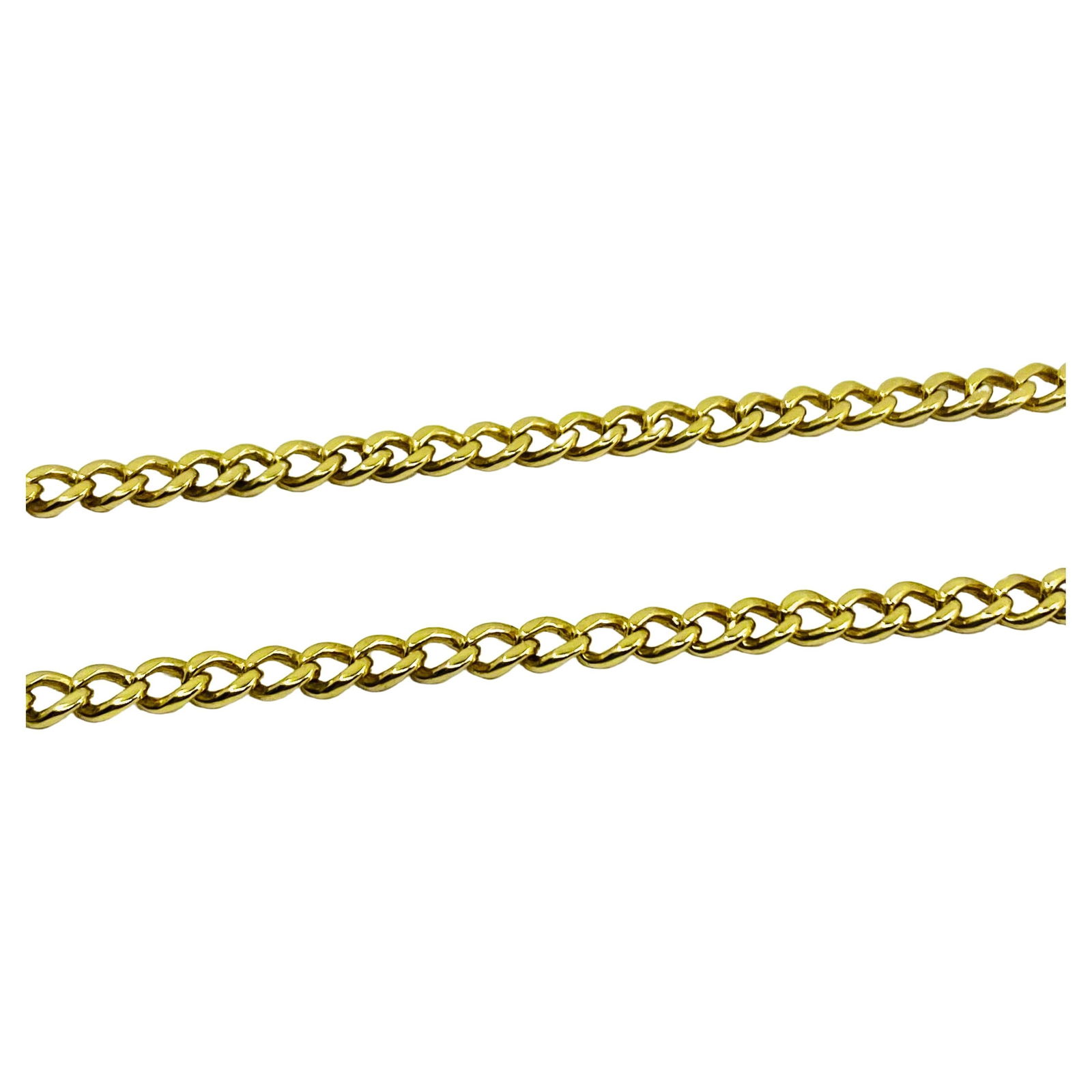 14k Gold Anchor Pendant Rope Design Chain Necklace - 3