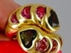 Vintage Tourmaline Ring 18k Gold French Estate Jewelry - 20