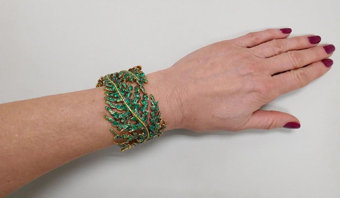 Michele della Valle Emerald Fancy Yellow Diamond Gold Bracelet - 5