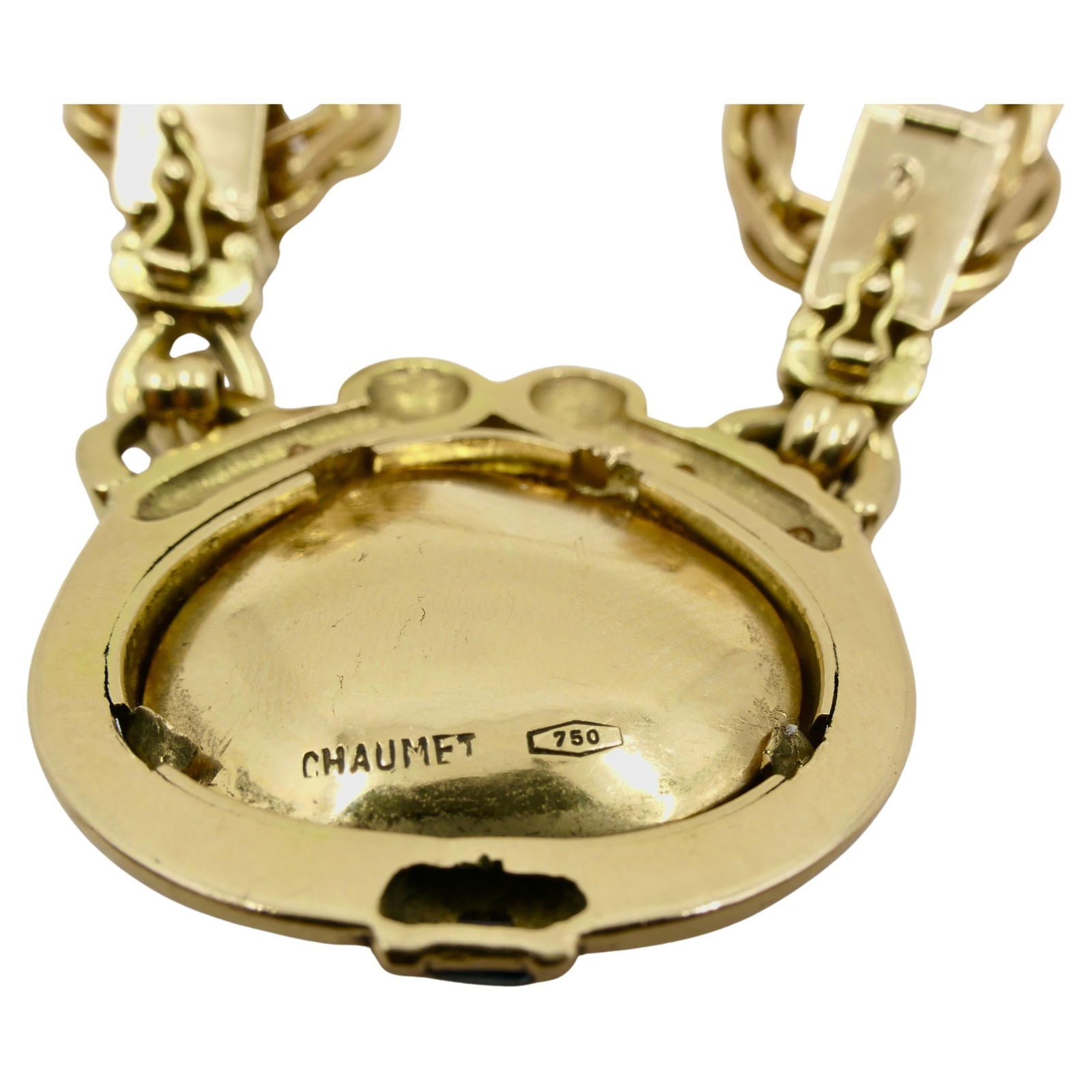 Chaumet Gold Pendant Necklace Diamond Vintage Jewelry - 6