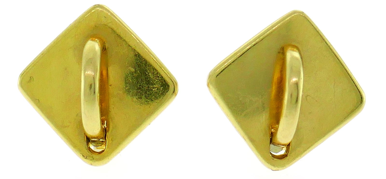 Aldo Cipullo Rock Crystal Yellow Gold Earrings - 8